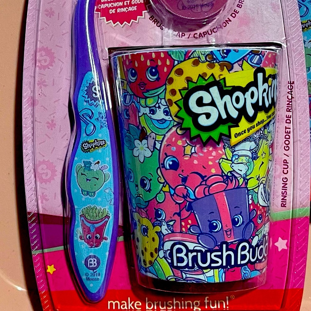 💝 Shopkins toothbrush and cup set 💝
